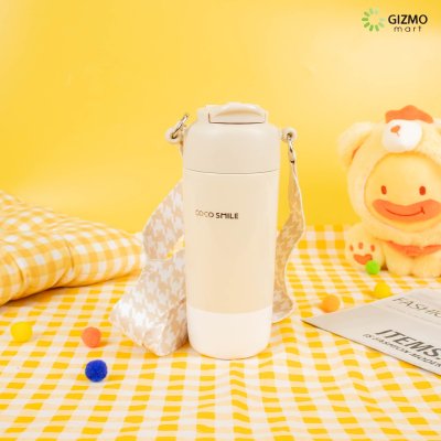 COCOSMILE แก้วเก็บความเย็น Straw Tumbler with Rope SUS316 ขนาด 630ml