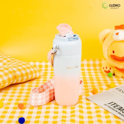 COCOSMILE แก้วเก็บความเย็น Straw Tumbler with Rope SUS316 ขนาด 630ml