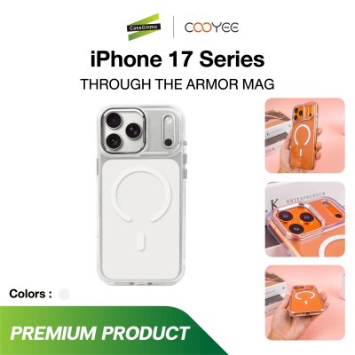 Cooyee Armor Magnetic Case Transparent เคสใสกันกระแทก MagSafe iPhone 17 Series