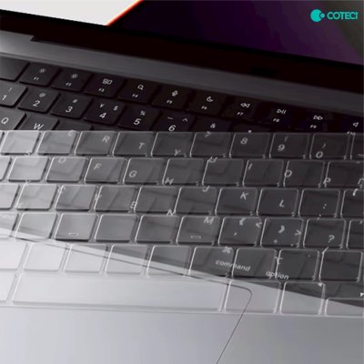 COTECI Keyboard Skin TPU Ultra Slim ฟิล์มกันรอยคีย์บอร์ดบางเฉียบสำหรับ MacBook