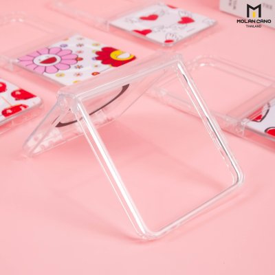 Molan Cano Crystal Clear Magsafe Printing Samsung Z Flip 7 เคสใสสกรีนลาย