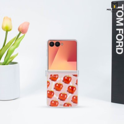 Molan Cano Crystal Clear Magsafe Printing Samsung Z Flip 7 เคสใสสกรีนลาย