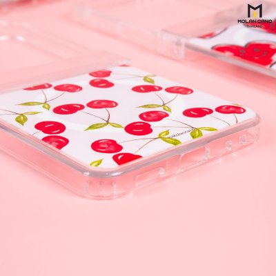 Molan Cano Crystal Clear Magsafe Printing Samsung Z Flip 7 เคสใสสกรีนลาย