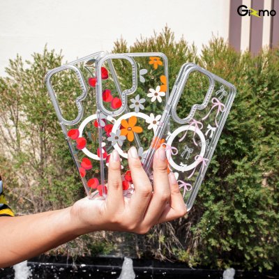 Machino Crystal Clear Magsafe เคสใสกันกระแทกลายแฟชั่น S26 Ultra Series