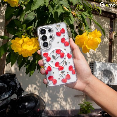 Machino Crystal Clear Magsafe เคสใสกันกระแทกลายแฟชั่น S26 Ultra Series