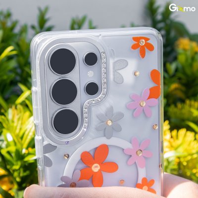 Machino Crystal Clear Magsafe เคสใสกันกระแทกลายแฟชั่น S26 Ultra Series