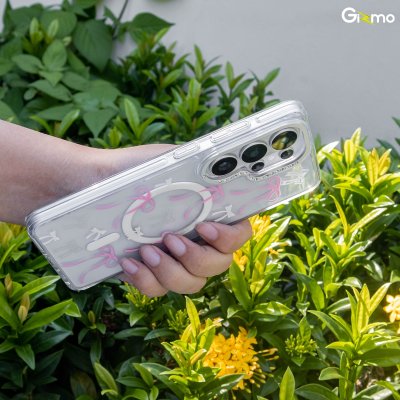 Machino Crystal Clear Magsafe เคสใสกันกระแทกลายแฟชั่น S26 Ultra Series