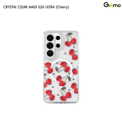 Machino Crystal Clear Magsafe เคสใสกันกระแทกลายแฟชั่น S26 Ultra Series