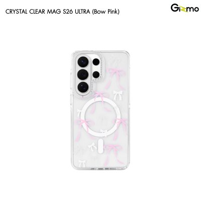 Machino Crystal Clear Magsafe เคสใสกันกระแทกลายแฟชั่น S26 Ultra Series