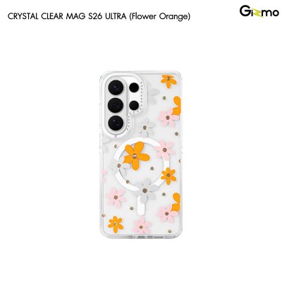 Machino Crystal Clear Magsafe เคสใสกันกระแทกลายแฟชั่น S26 Ultra Series