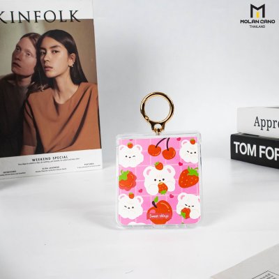 Molan Cano Crystal Clear Flip7 MagSafe with Ring เคสใสสกรีนลายแฟชั่น ปกป้องครบครัน