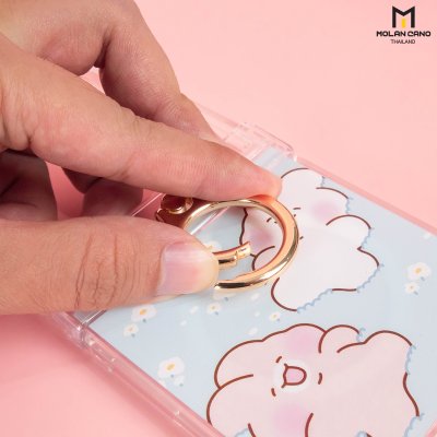 Molan Cano Crystal Clear Flip7 MagSafe with Ring เคสใสสกรีนลายแฟชั่น ปกป้องครบครัน