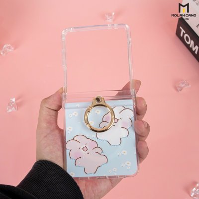 Molan Cano Crystal Clear Flip7 MagSafe with Ring เคสใสสกรีนลายแฟชั่น ปกป้องครบครัน