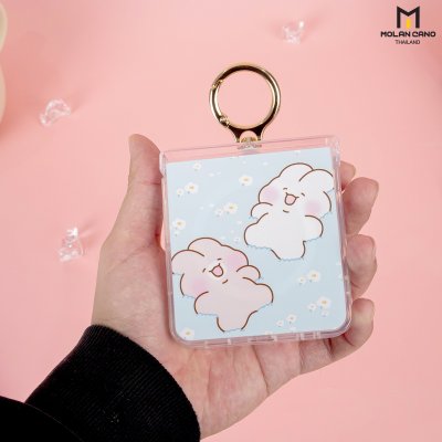 Molan Cano Crystal Clear Flip7 MagSafe with Ring เคสใสสกรีนลายแฟชั่น ปกป้องครบครัน