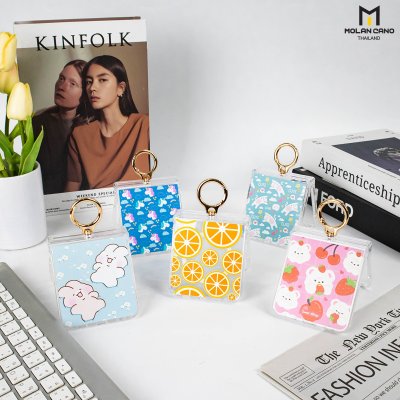 Molan Cano Crystal Clear Flip7 MagSafe with Ring เคสใสสกรีนลายแฟชั่น ปกป้องครบครัน