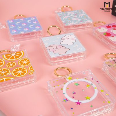Molan Cano Crystal Clear Flip7 MagSafe with Ring เคสใสสกรีนลายแฟชั่น ปกป้องครบครัน