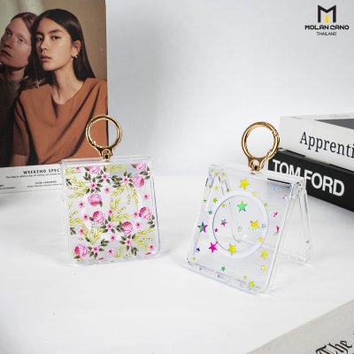 Molan Cano Crystal Clear Flip7 MagSafe with Ring เคสใสสกรีนลายแฟชั่น ปกป้องครบครัน