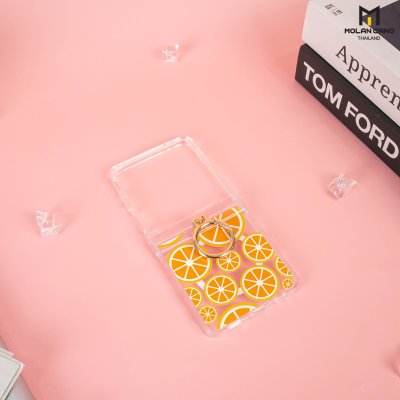 Molan Cano Crystal Clear Flip7 MagSafe with Ring เคสใสสกรีนลายแฟชั่น ปกป้องครบครัน