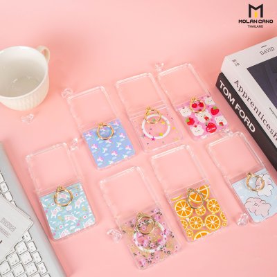 Molan Cano Crystal Clear Flip7 MagSafe with Ring เคสใสสกรีนลายแฟชั่น ปกป้องครบครัน