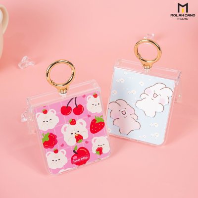 Molan Cano Crystal Clear Flip7 MagSafe with Ring เคสใสสกรีนลายแฟชั่น ปกป้องครบครัน