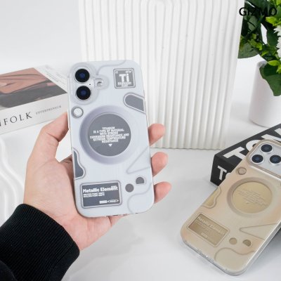 Gizmo Crystal Metallic Element Case เคสใสลายตารางธาตุไทเทเนียม รองรับ MagSafe iPhone 17