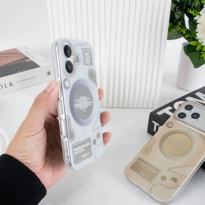 Gizmo Crystal Metallic Element Case เคสใสลายตารางธาตุไทเทเนียม รองรับ MagSafe iPhone 17