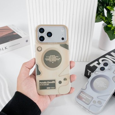 Gizmo Crystal Metallic Element Case เคสใสลายตารางธาตุไทเทเนียม รองรับ MagSafe iPhone 17
