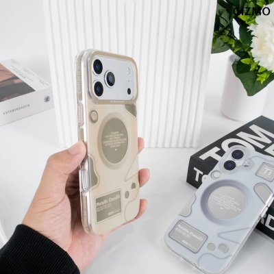 Gizmo Crystal Metallic Element Case เคสใสลายตารางธาตุไทเทเนียม รองรับ MagSafe iPhone 17