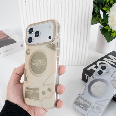 Gizmo Crystal Metallic Element Case เคสใสลายตารางธาตุไทเทเนียม รองรับ MagSafe iPhone 17