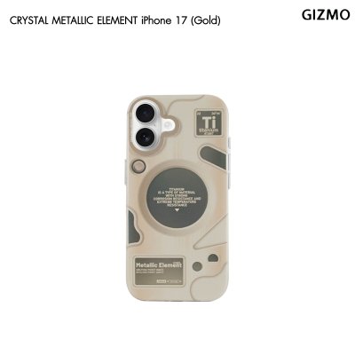 Gizmo Crystal Metallic Element Case เคสใสลายตารางธาตุไทเทเนียม รองรับ MagSafe iPhone 17