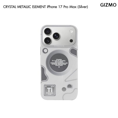 Gizmo Crystal Metallic Element Case เคสใสลายตารางธาตุไทเทเนียม รองรับ MagSafe iPhone 17