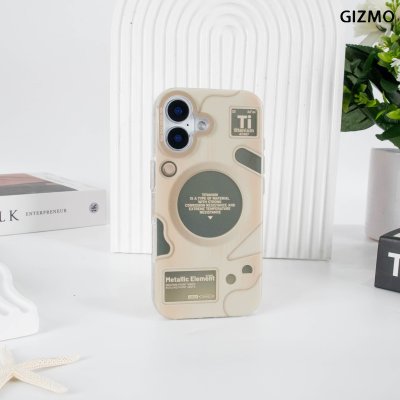 Gizmo Crystal Metallic Element Case เคสใสลายตารางธาตุไทเทเนียม รองรับ MagSafe iPhone 17