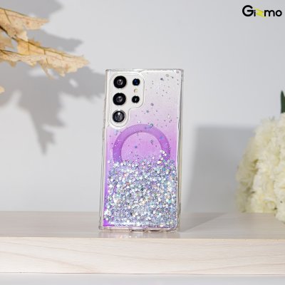Gizmo เคส รุ่น Defense Candy Glitter case เคสสำหรับชาร์จ เคสใสมีกลิตเตอร์ samsung s24+/24 ultra
