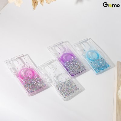 Gizmo เคส รุ่น Defense Candy Glitter case เคสสำหรับชาร์จ เคสใสมีกลิตเตอร์ samsung s24+/24 ultra