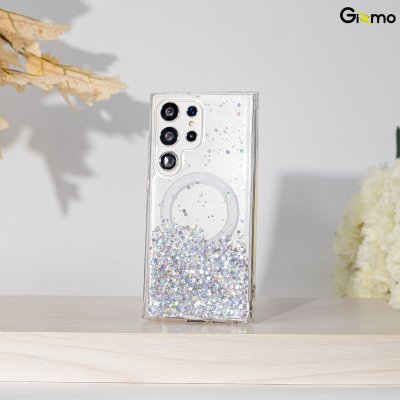 Gizmo เคส รุ่น Defense Candy Glitter case เคสสำหรับชาร์จ เคสใสมีกลิตเตอร์ samsung s24+/24 ultra