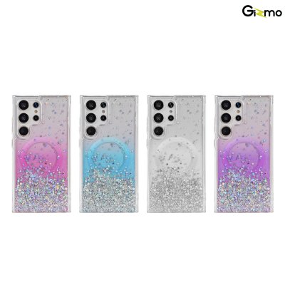 Gizmo เคส รุ่น Defense Candy Glitter case เคสสำหรับชาร์จ เคสใสมีกลิตเตอร์ samsung s24+/24 ultra