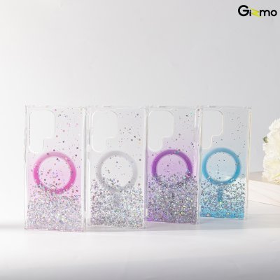 Gizmo เคส รุ่น Defense Candy Glitter case เคสสำหรับชาร์จ เคสใสมีกลิตเตอร์ samsung s24+/24 ultra