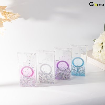 Gizmo เคส รุ่น Defense Candy Glitter case เคสสำหรับชาร์จ เคสใสมีกลิตเตอร์ samsung s24+/24 ultra