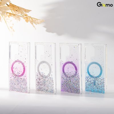 Gizmo เคส รุ่น Defense Candy Glitter case เคสสำหรับชาร์จ เคสใสมีกลิตเตอร์ samsung s24+/24 ultra