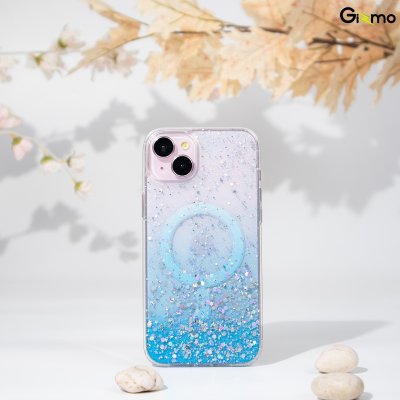 Gizmo เคส รุ่น Defense Candy Glitter case เคสสำหรับชาร์จ เคสใสมีกลิตเตอร์ สีฟ้า/ชมพู/เขียว รองรับiPhone 15/15+