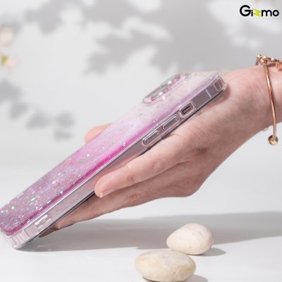 Gizmo เคส รุ่น Defense Candy Glitter case เคสสำหรับชาร์จ เคสใสมีกลิตเตอร์ สีฟ้า/ชมพู/เขียว รองรับiPhone 15/15+