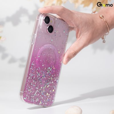 Gizmo เคส รุ่น Defense Candy Glitter case เคสสำหรับชาร์จ เคสใสมีกลิตเตอร์ สีฟ้า/ชมพู/เขียว รองรับiPhone 15/15+