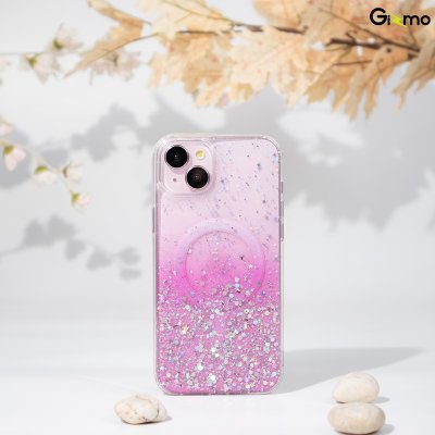 Gizmo เคส รุ่น Defense Candy Glitter case เคสสำหรับชาร์จ เคสใสมีกลิตเตอร์ สีฟ้า/ชมพู/เขียว รองรับiPhone 15/15+