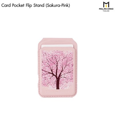 Molan Cano Card Pocket magsafe Flip Stand ขาตั้ง Smartphone พร้อมช่องเก็บบัตร แบบแม่เหล็ก