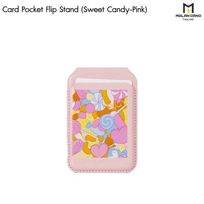 Molan Cano Card Pocket magsafe Flip Stand ขาตั้ง Smartphone พร้อมช่องเก็บบัตร แบบแม่เหล็ก