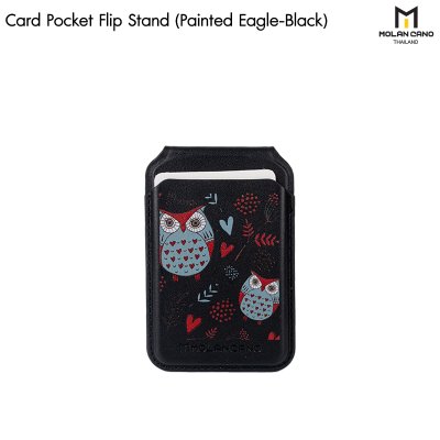 Molan Cano Card Pocket magsafe Flip Stand ขาตั้ง Smartphone พร้อมช่องเก็บบัตร แบบแม่เหล็ก