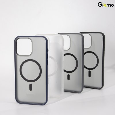 Gizmo case เคสชาร์จได้ ขอบสี-หลังด้าน รุ่น Defense matte magsafe รองรับ 15/15+/15P/15PM (หมายเหตุ/ทักแชท บอกรุ่น)