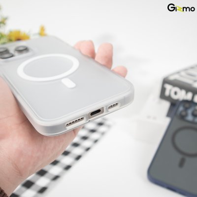 Gizmo case เคสชาร์จได้ ขอบสี-หลังด้าน รุ่น Defense matte magsafe รองรับ 15/15+/15P/15PM (หมายเหตุ/ทักแชท บอกรุ่น)