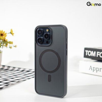 Gizmo case เคสชาร์จได้ ขอบสี-หลังด้าน รุ่น Defense matte magsafe รองรับ 15/15+/15P/15PM (หมายเหตุ/ทักแชท บอกรุ่น)