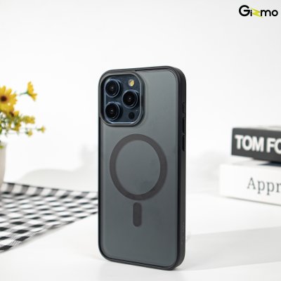 Gizmo case เคสชาร์จได้ ขอบสี-หลังด้าน รุ่น Defense matte magsafe รองรับ 15/15+/15P/15PM (หมายเหตุ/ทักแชท บอกรุ่น)